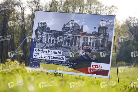Wahlplakate zur Europawahl in Köln