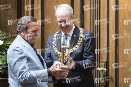 Empfang zum 75. Geburtstag von Gehard Schröder in Hannover