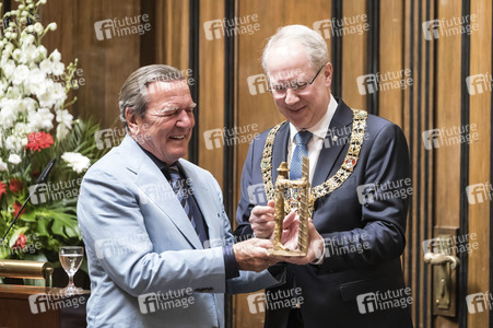 Empfang zum 75. Geburtstag von Gehard Schröder in Hannover