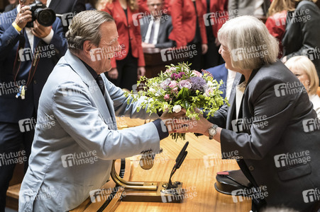 Empfang zum 75. Geburtstag von Gehard Schröder in Hannover