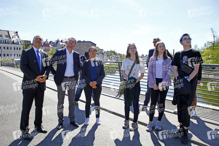 Enthüllung der Graffiti-Kunstwerke von MadC in Görlitz