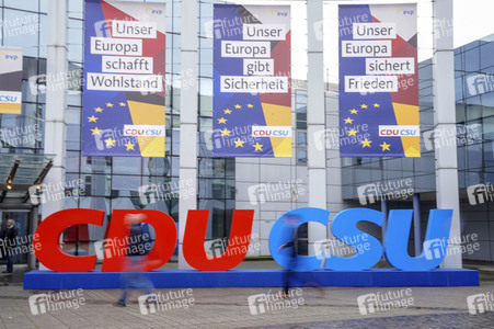 Europawahlkampf-Auftakt von CDU und CSU in Münster
