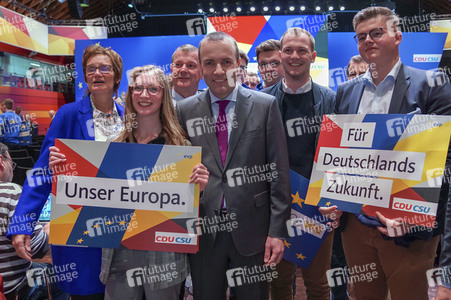 Europawahlkampf-Auftakt von CDU und CSU in Münster