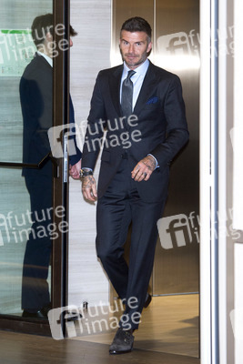 Photocall mit David Beckham in Madrid