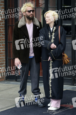 Tilda Swinton und Sandro Kopp in New York