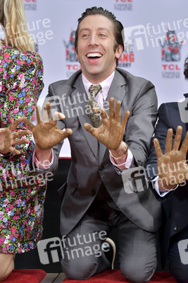 Handprints Ceremony mit dem 'The Big Bang Theory' Cast in Los Angeles