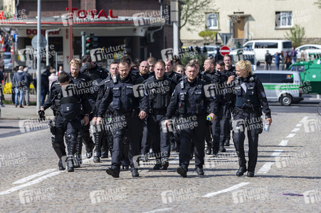 AfD Demo und Gegendemo in Erfurt