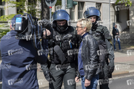 AfD Demo und Gegendemo in Erfurt