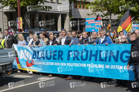 AfD Demo und Gegendemo in Erfurt