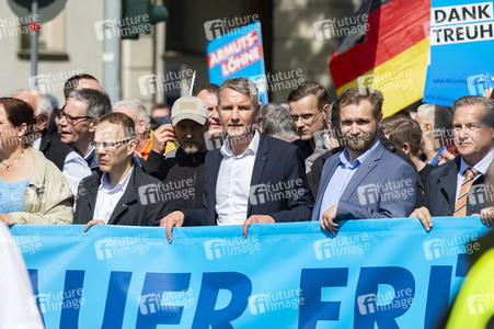 AfD Demo und Gegendemo in Erfurt