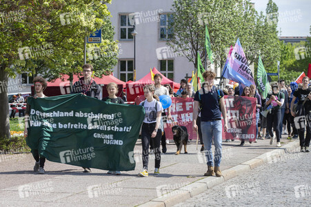 AfD Demo und Gegendemo in Erfurt