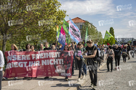 AfD Demo und Gegendemo in Erfurt