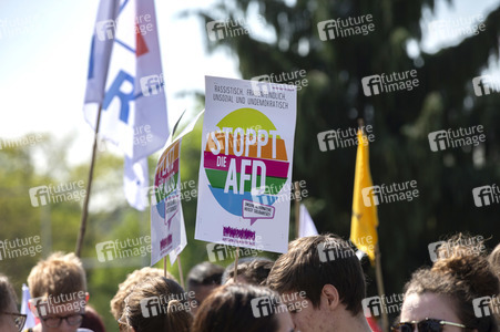 AfD Demo und Gegendemo in Erfurt