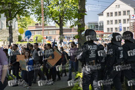 AfD Demo und Gegendemo in Erfurt
