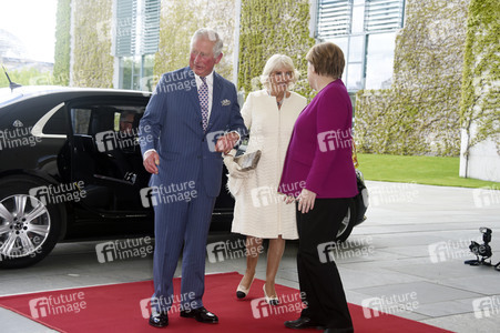 Prinz Charles und Camilla im Bundeskanzleramt in Berlin