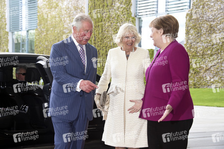 Prinz Charles und Camilla im Bundeskanzleramt in Berlin