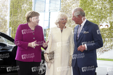 Prinz Charles und Camilla im Bundeskanzleramt in Berlin