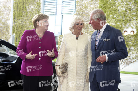 Prinz Charles und Camilla im Bundeskanzleramt in Berlin