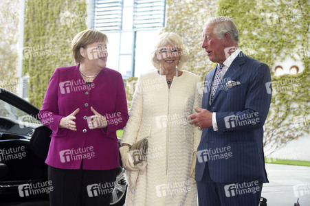 Prinz Charles und Camilla im Bundeskanzleramt in Berlin