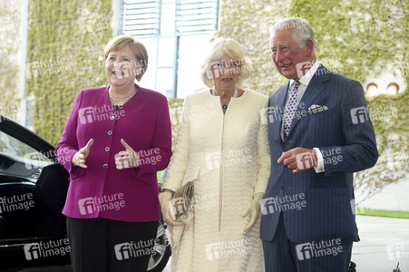 Prinz Charles und Camilla im Bundeskanzleramt in Berlin