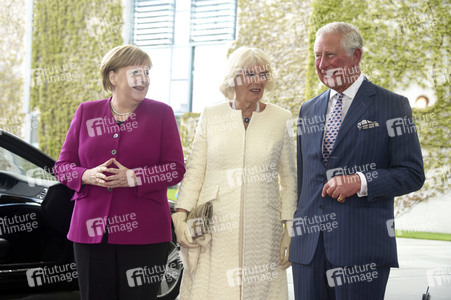 Prinz Charles und Camilla im Bundeskanzleramt in Berlin