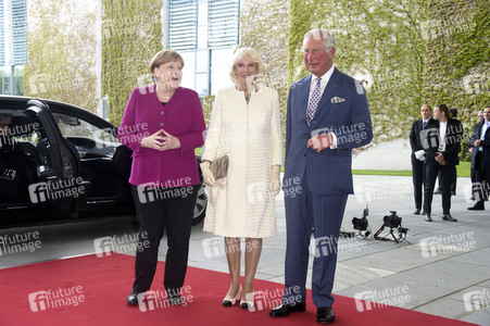 Prinz Charles und Camilla im Bundeskanzleramt in Berlin