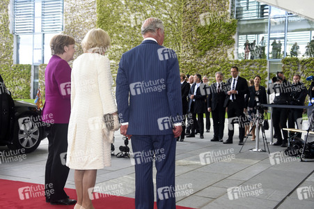 Prinz Charles und Camilla im Bundeskanzleramt in Berlin