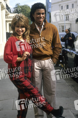 Photocall mit Jermaine Jackson und Pia Zadora in London