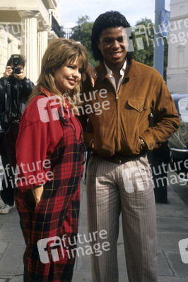 Photocall mit Jermaine Jackson und Pia Zadora in London