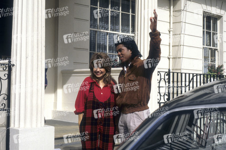 Photocall mit Jermaine Jackson und Pia Zadora in London
