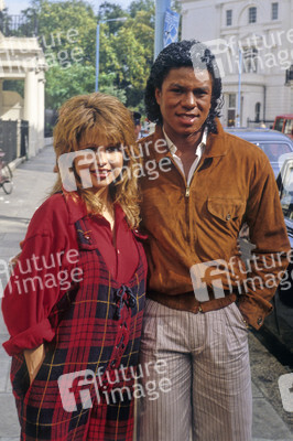 Photocall mit Jermaine Jackson und Pia Zadora in London
