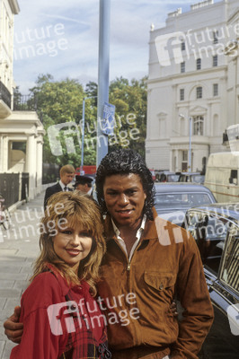 Photocall mit Jermaine Jackson und Pia Zadora in London