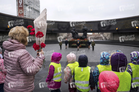 Gedenken an die Opfer der Leningrader Blockade in St. Petersburg