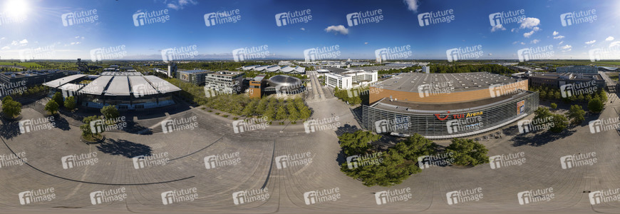 Luftbildaufnahmen von Expo-Gelände in Hannover