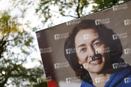 Symbolfoto Wahlplakat-Vandalismus