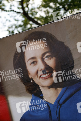 Symbolfoto Wahlplakat-Vandalismus