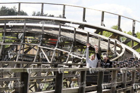 Fototermin mit Menderes Bagci und Joey Heindle im Heide Park Soltau