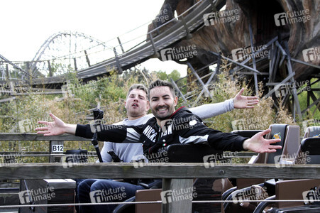 Fototermin mit Menderes Bagci und Joey Heindle im Heide Park Soltau