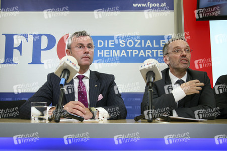 Pressekonferenz der FPÖ in Wien