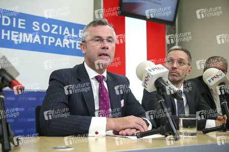 Pressekonferenz der FPÖ in Wien
