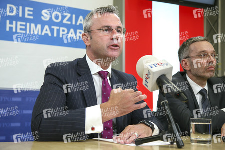 Pressekonferenz der FPÖ in Wien