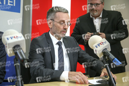 Pressekonferenz der FPÖ in Wien