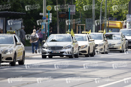 Taxi-Demo in Frankfurt