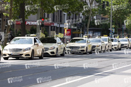 Taxi-Demo in Frankfurt