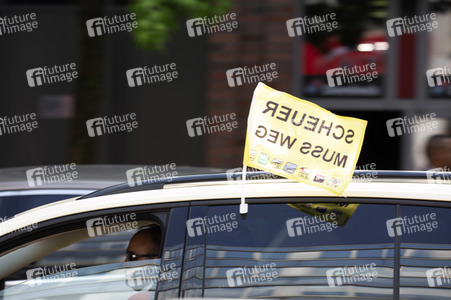 Taxi-Demo in Frankfurt