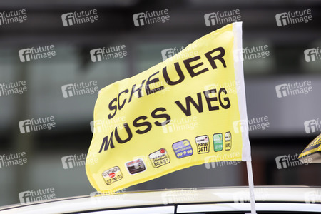 Taxi-Demo in Frankfurt