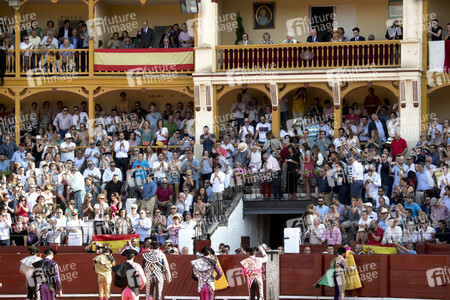 Letzter öffentlicher Auftritt von Juan Carlos I. beim Stierkampf in Aranjuez
