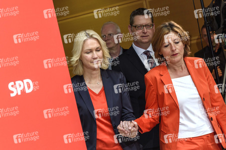 Pressekonferenz der SPD zur Nachfolge Andrea Nahles in Berlin