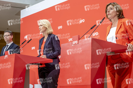 Pressekonferenz der SPD zur Nachfolge Andrea Nahles in Berlin