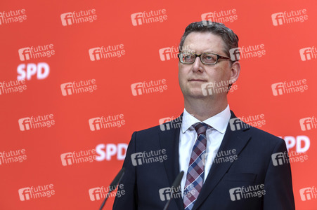 Pressekonferenz der SPD zur Nachfolge Andrea Nahles in Berlin